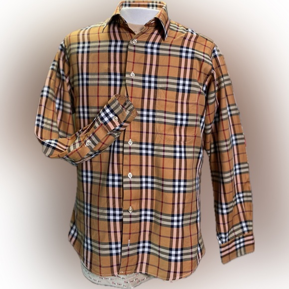 🔥NEW🔥BURBERRY NOVA CHECK L/S Luxury Cotton Button Down👔Oversized🇺🇸Med+/LG🔥 - Picture 3 of 16